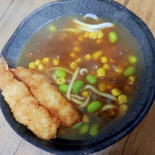 海老フライカレーうどん